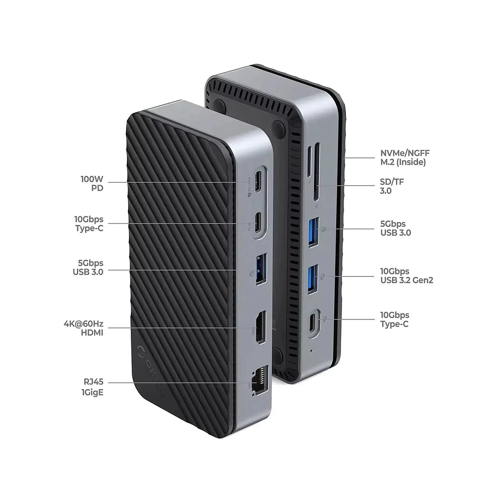 ORICO DPM2P9 10-in-1 Docking Station with M.2 SSD Enclosure
