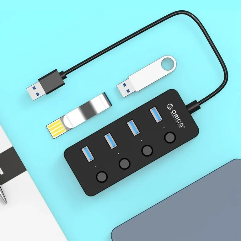 ORICO W9PH4-U3-V1 4 Port USB 3.0 with Individual ON/OFF Switches