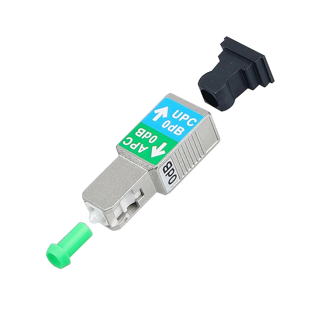 SC/APC Male to SC/UPC Female SM 9/125 Fiber Optic Hybrid Adapter