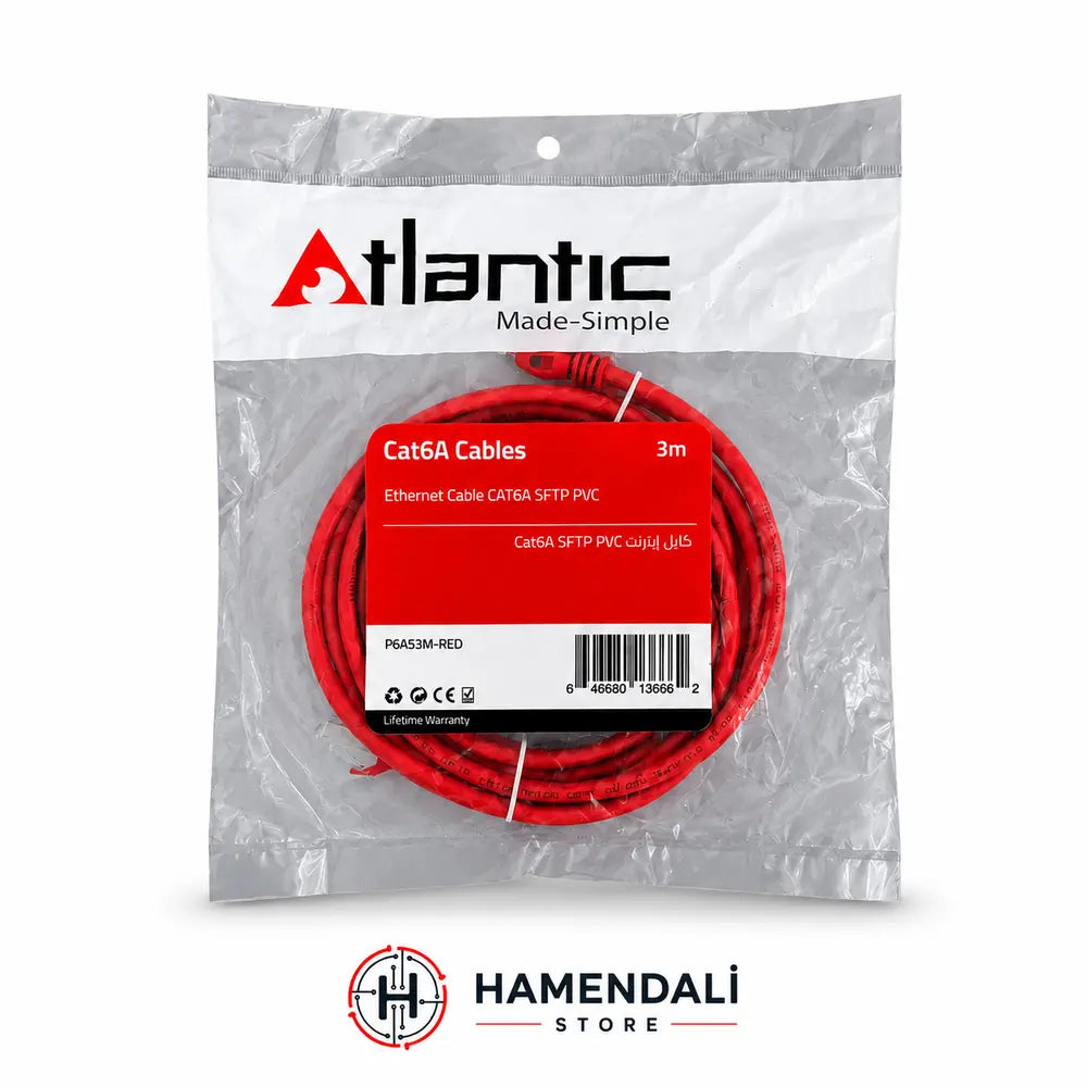 Atlantic CAT6A STP Ethernet Patch Cable
