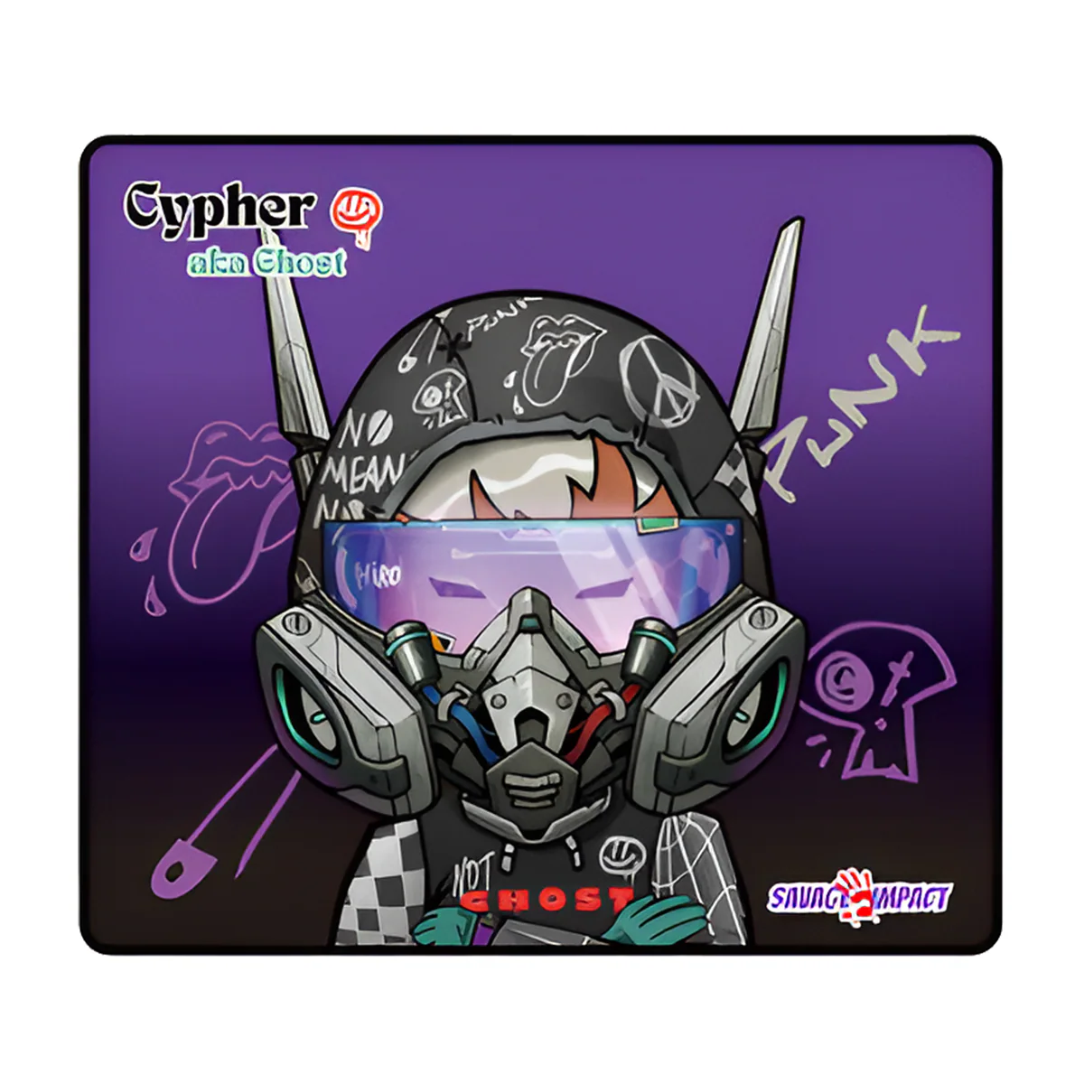 Bloody BP-45W X Savage Cypher Ghost Waterproof Gaming Mouse Pad