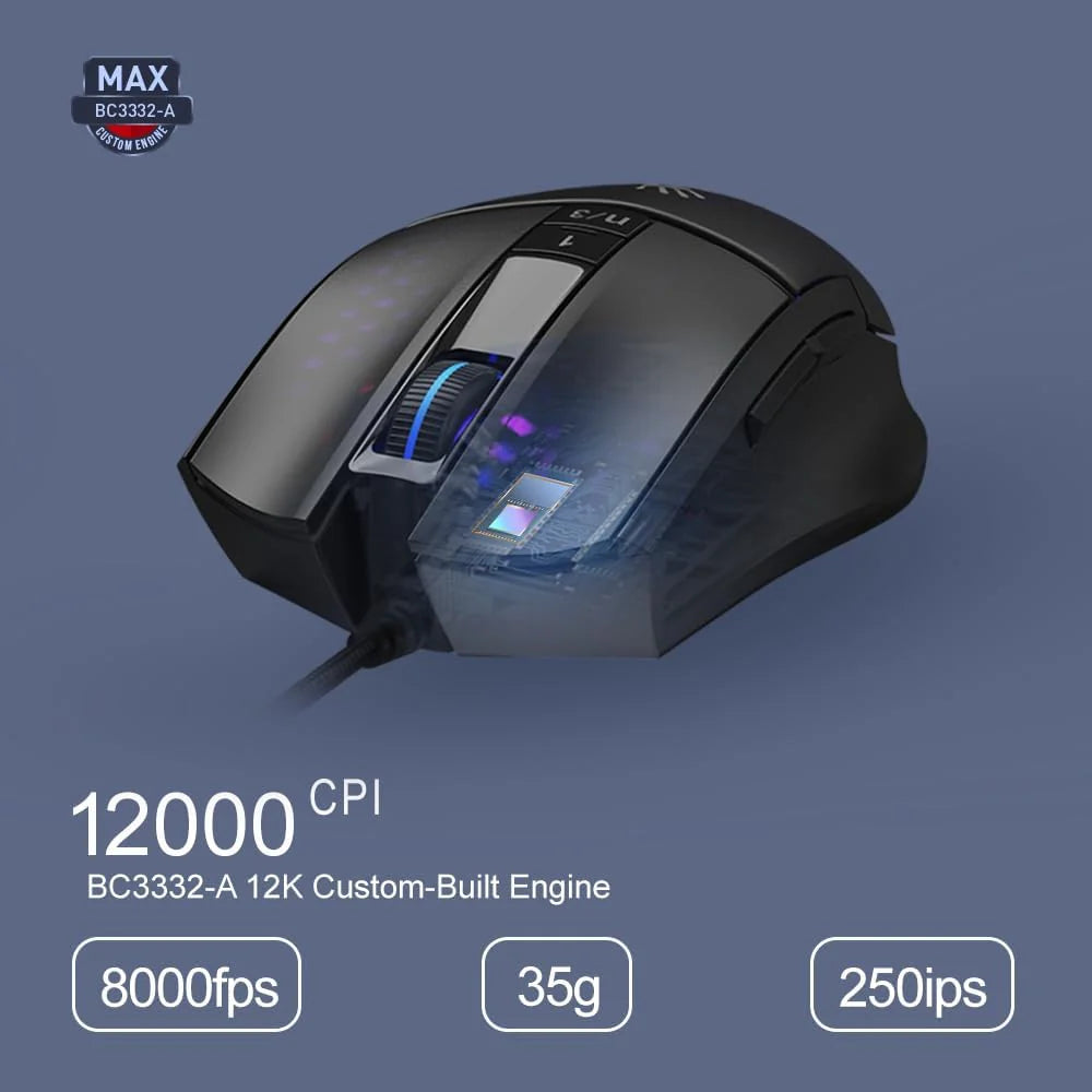 Bloody L65 Max Honeycomb Lightweight Wired Gaming Mouse