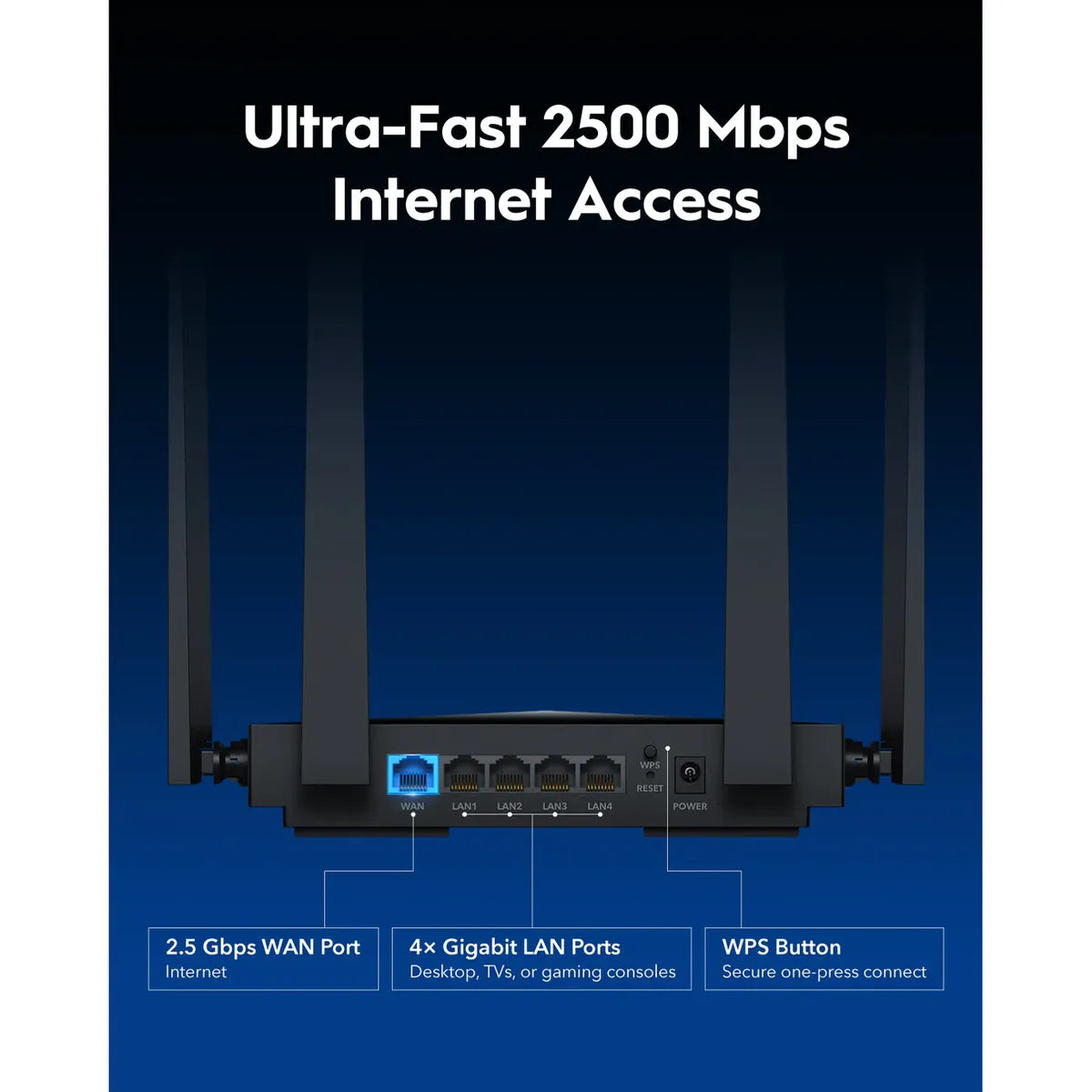 Cudy WR3600H BE3600 Dual-Band Wi-Fi 7 Router