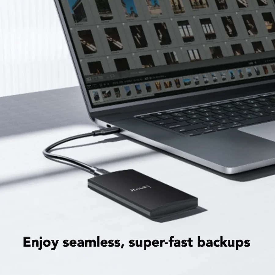Lexar SL300 high-speed portable SSD performance visual
