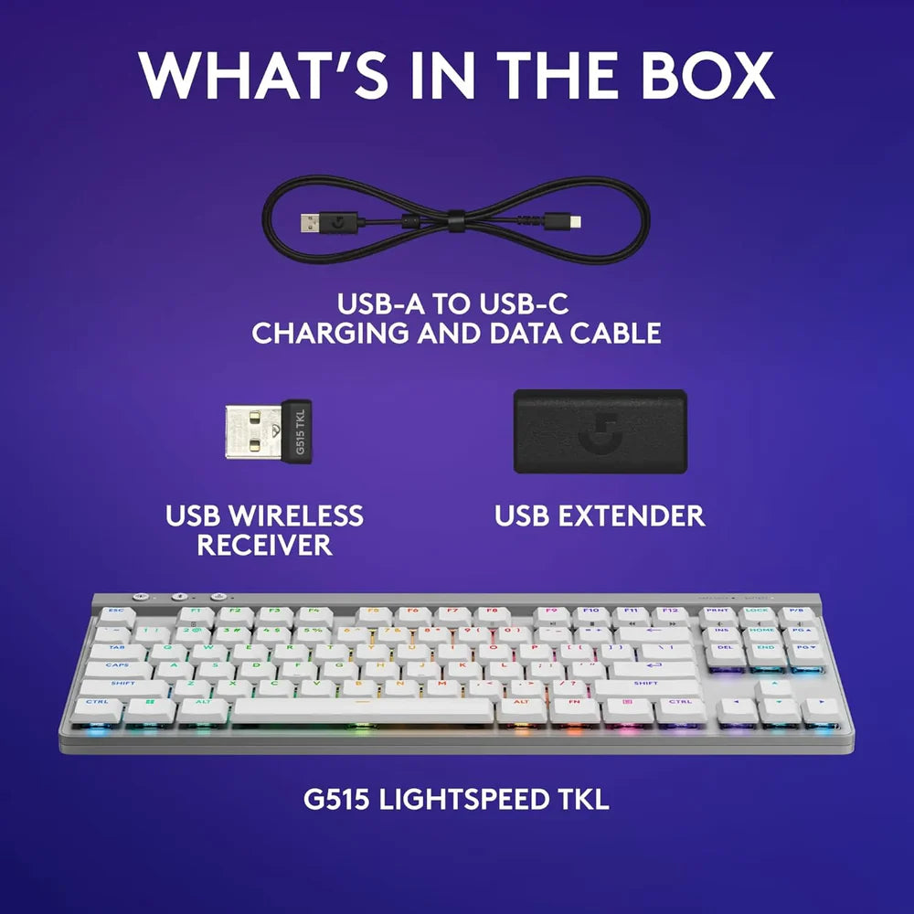 Logitech G515 LIGHTSPEED TKL Wireless Low-Profile Mechanical Gaming Keyboard