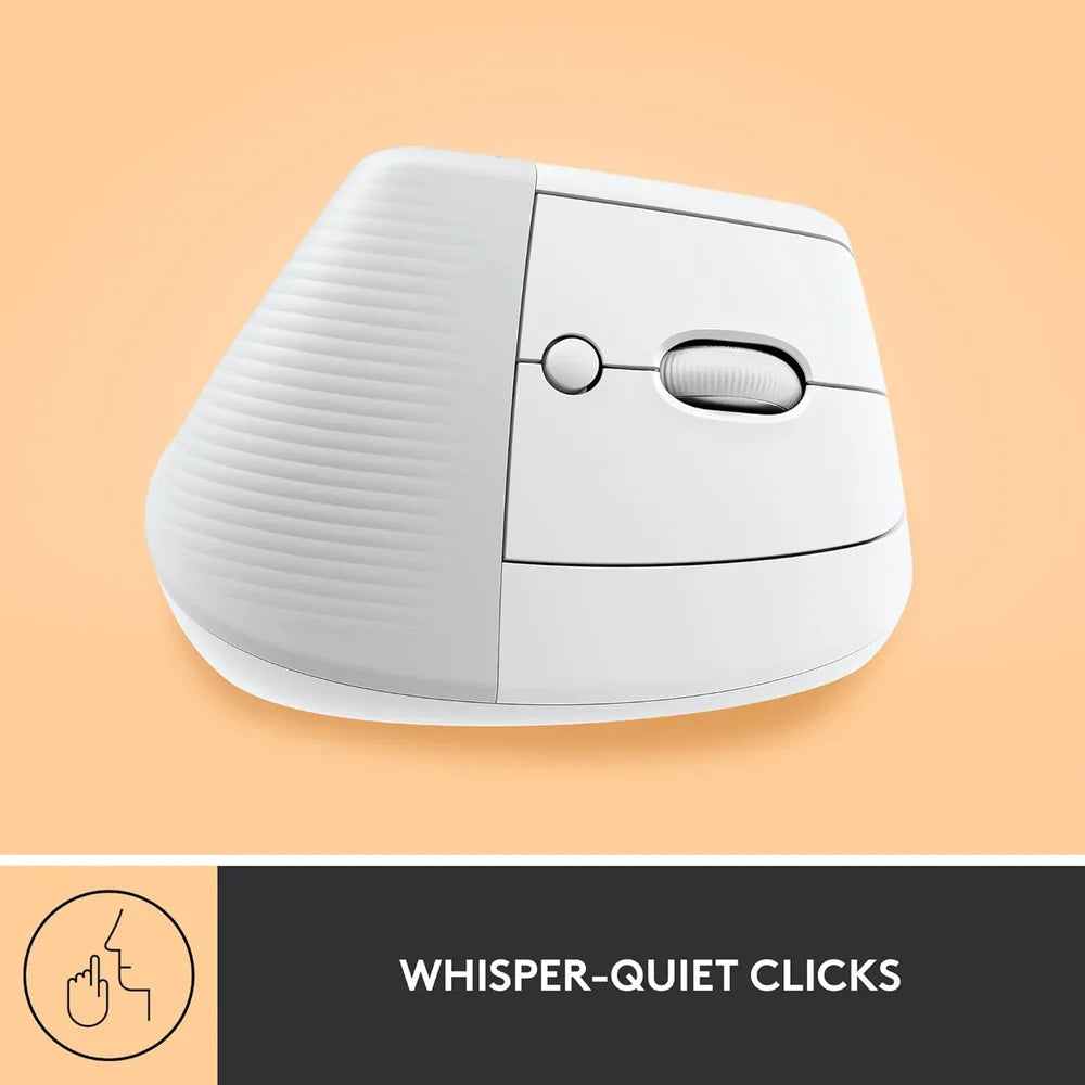 Logitech Lift Vertical Ergonomic Wireless + Bluetooth Mouse