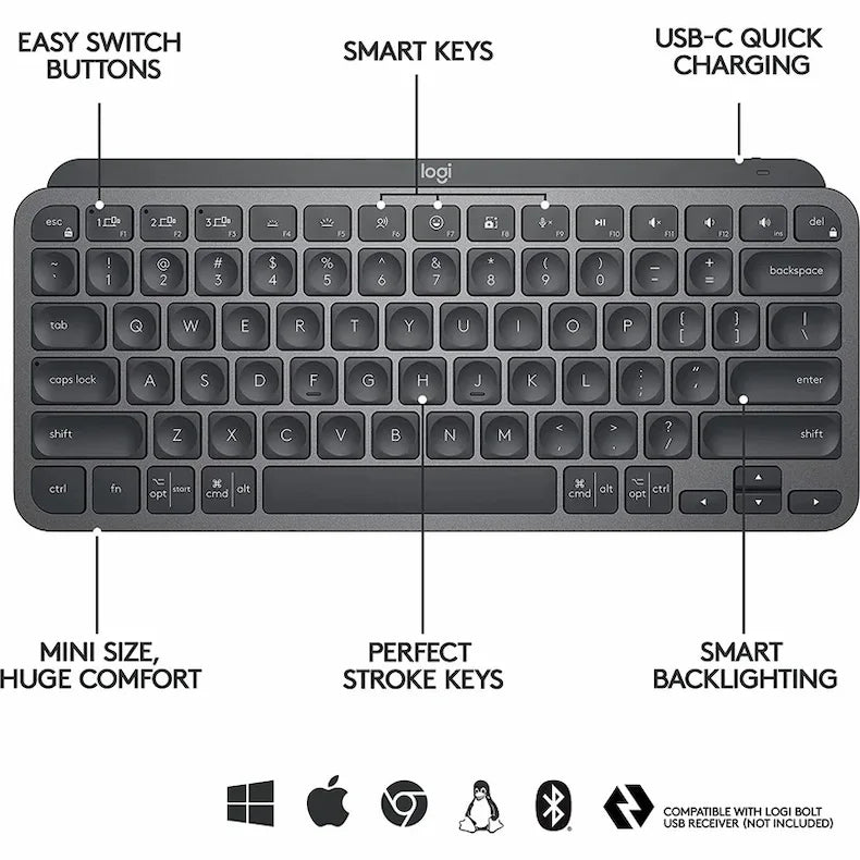 Logitech MX Keys Mini Wireless Keyboard