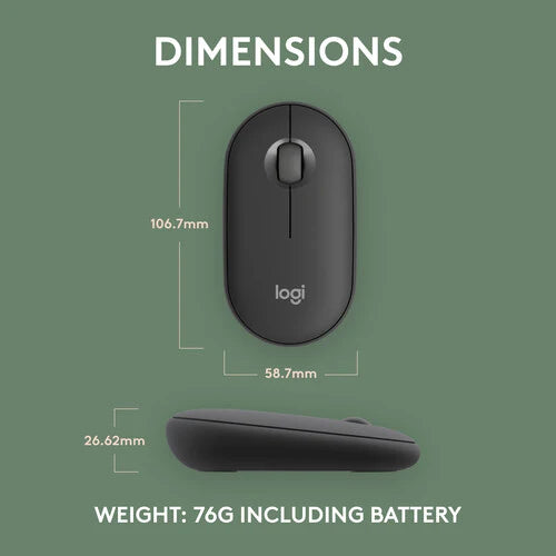 Logitech Pebble Mouse 2 M350s Bluetooth Mouse