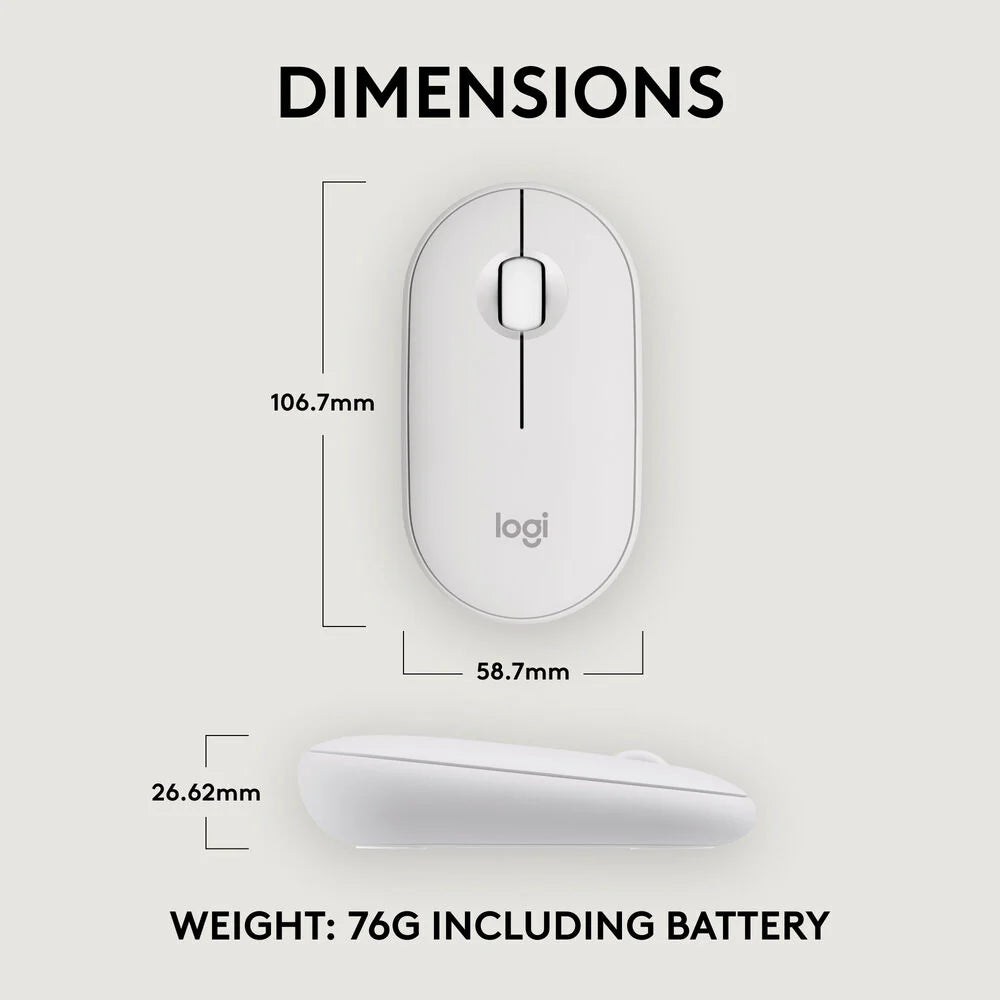 Logitech Pebble Mouse 2 M350s Bluetooth Mouse