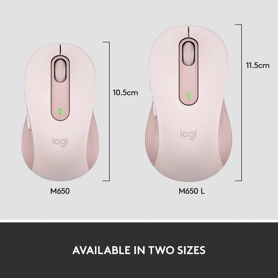 Logitech Signature M650 Wireless and Bluetooth Mouse
