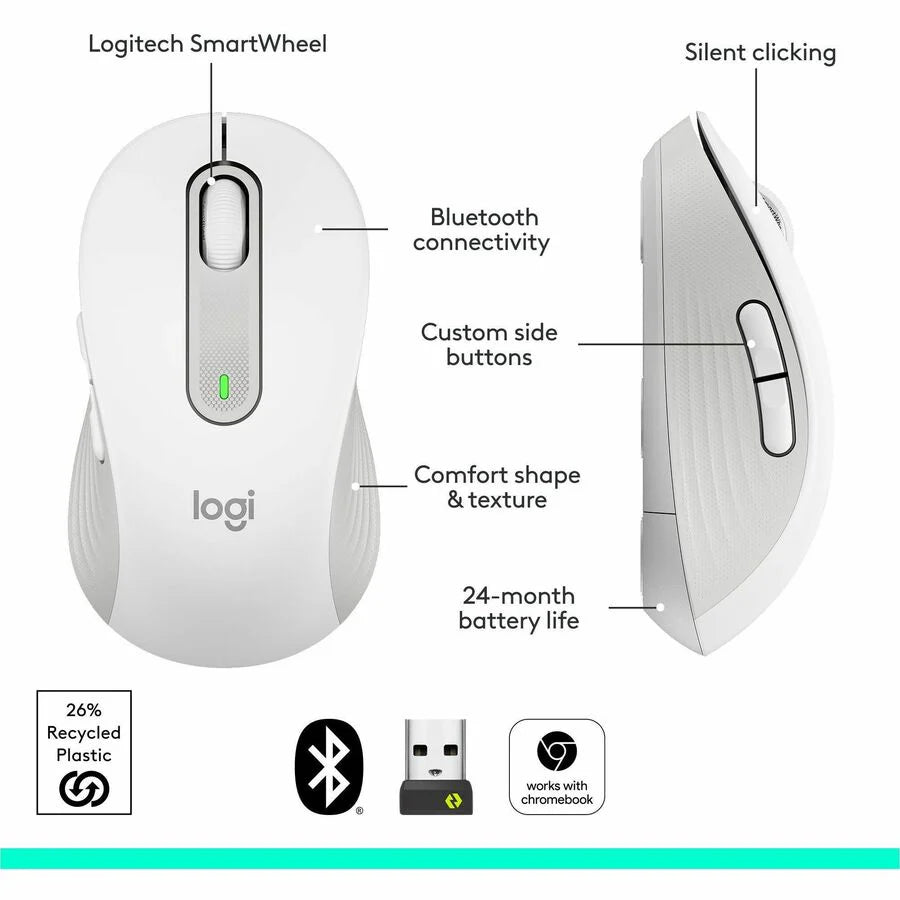 Logitech Signature M650 Wireless and Bluetooth Mouse