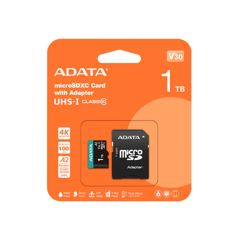 ADATA Premier Pro microSDXC UHS I Memory Card SD 6.0 Adapter Included