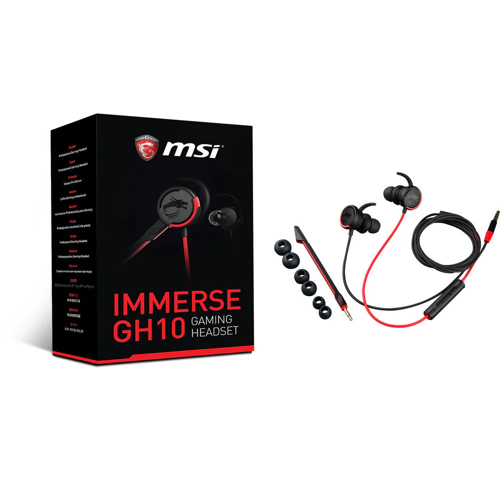 MSI IMMERSE GH10 In-Ear Wired Gaming Headset