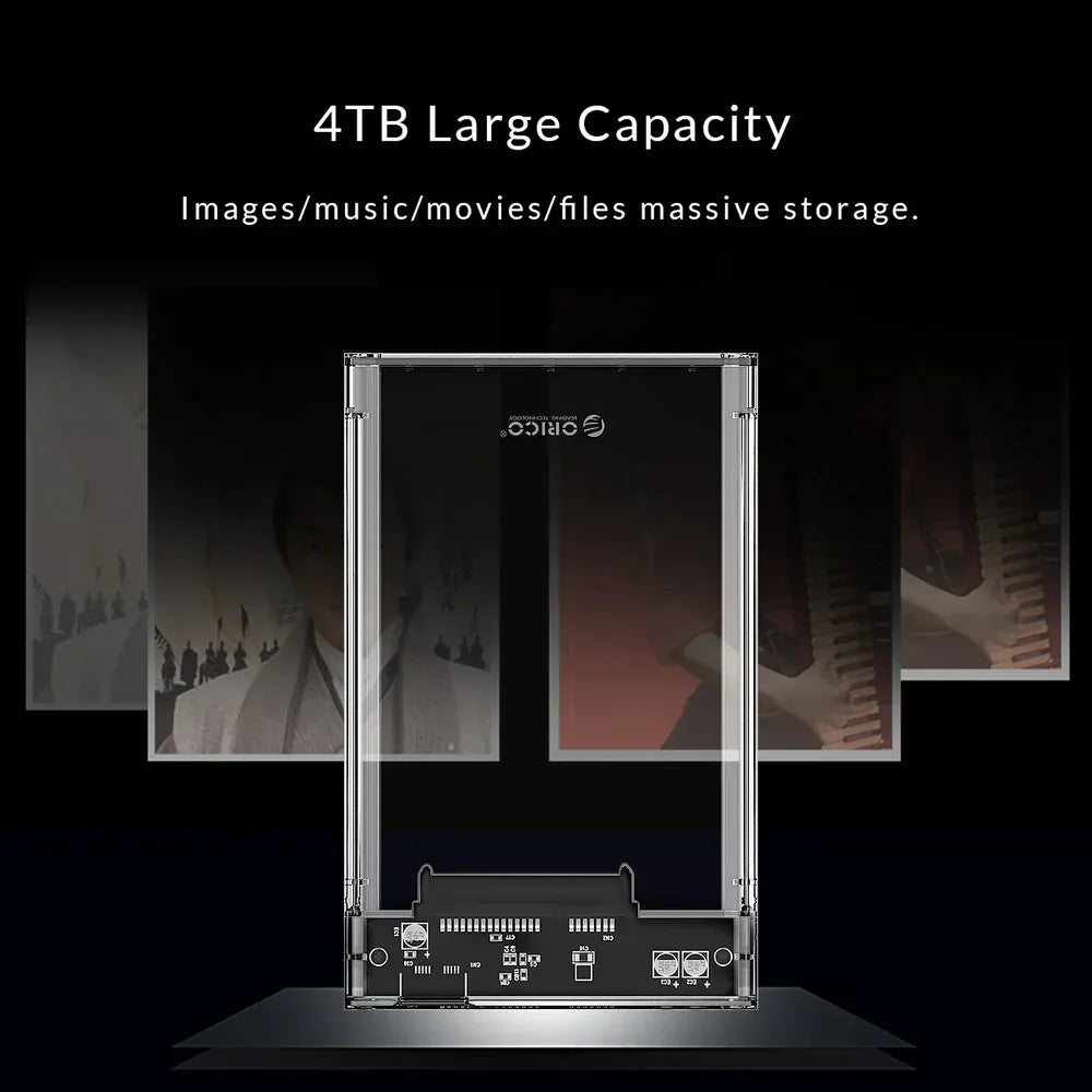 ORICO 2139C3-G2 Transparent Type-C 2.5-inch SATA HDD/SSD Enclosure