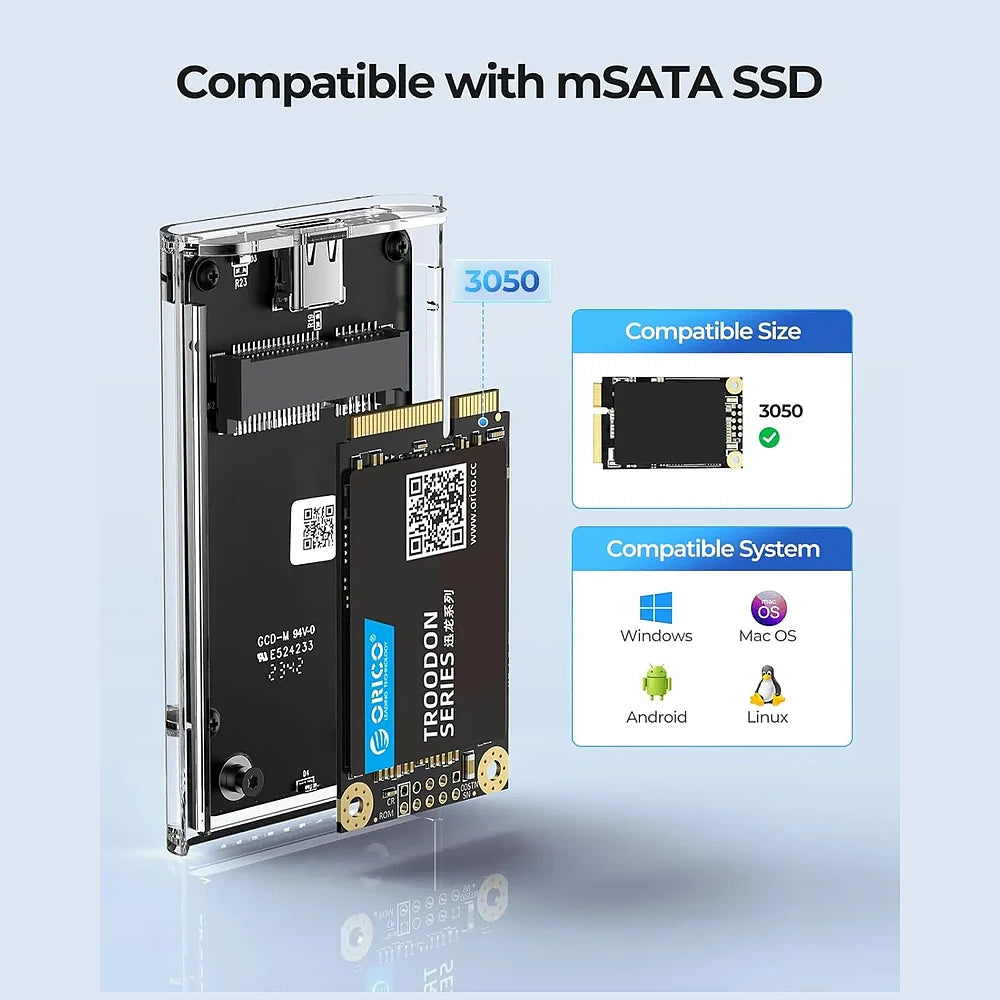 ORICO TC10-MS mSATA SSD Enclosure