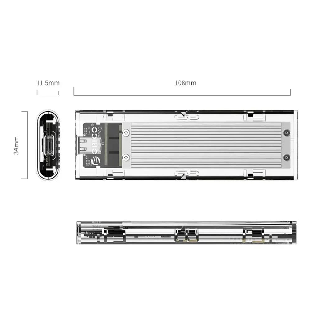 ORICO TCM2-C3 M.2 NVMe SSD Enclosure