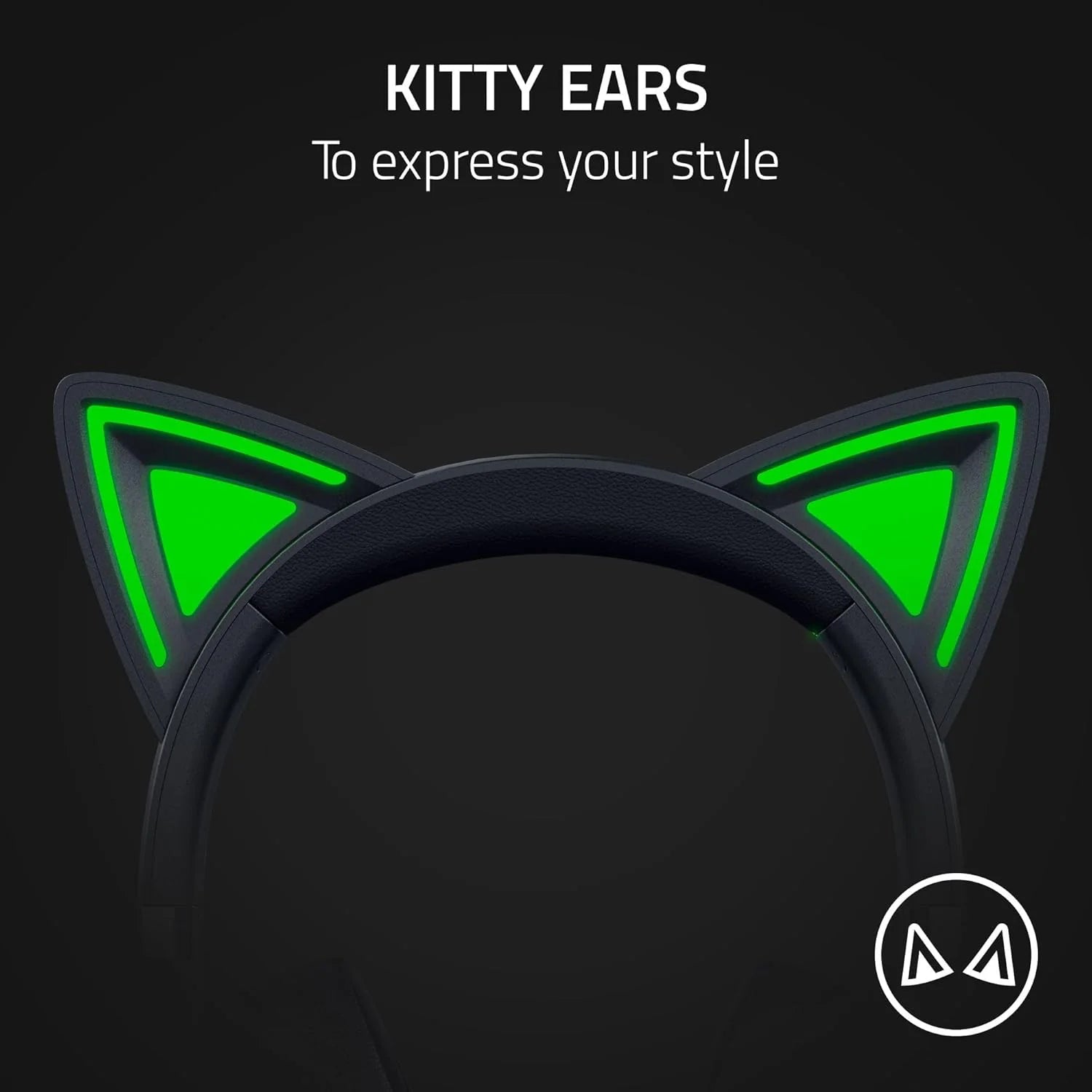 Razer Kraken Kitty V2 Wired RGB Gaming Headset Black