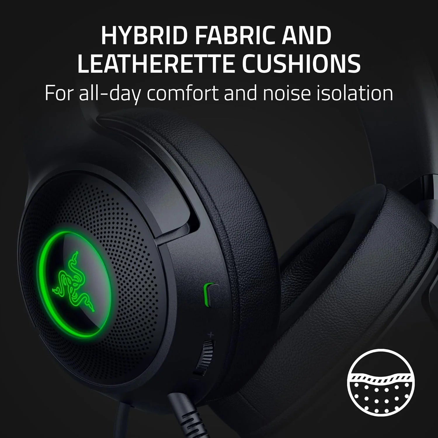 Razer Kraken Kitty V2 Wired RGB Gaming Headset Black