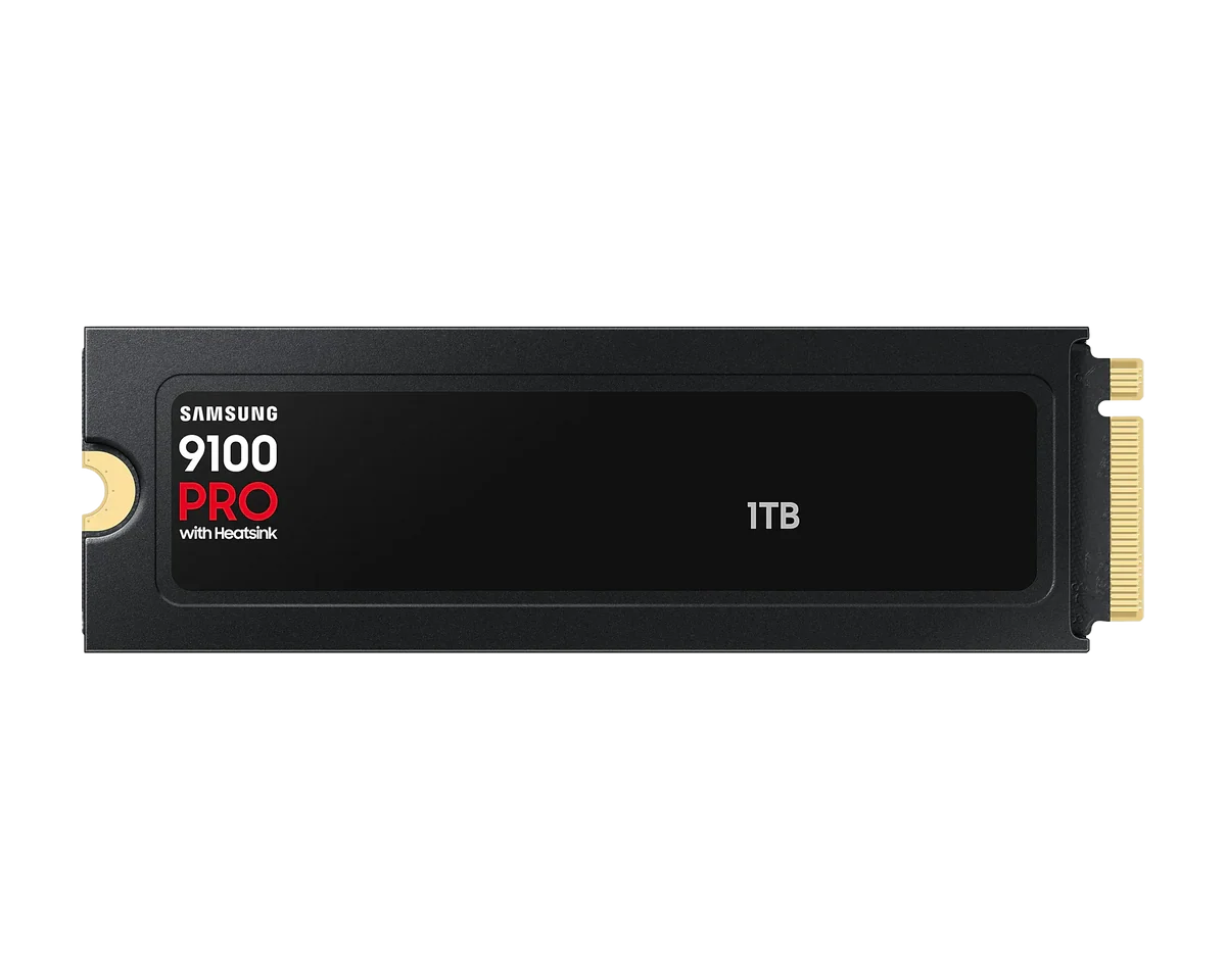 Samsung 9100 PRO 1TB PCIe Gen5 NVMe SSD with Heatsink