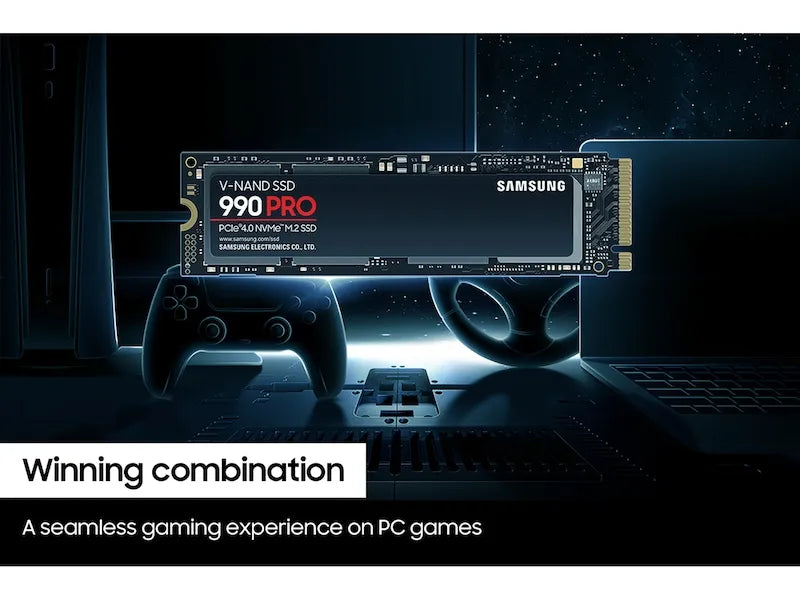 Samsung 990 PRO NVMe PCIe 4.0 M.2 2280 SSD with DRAM