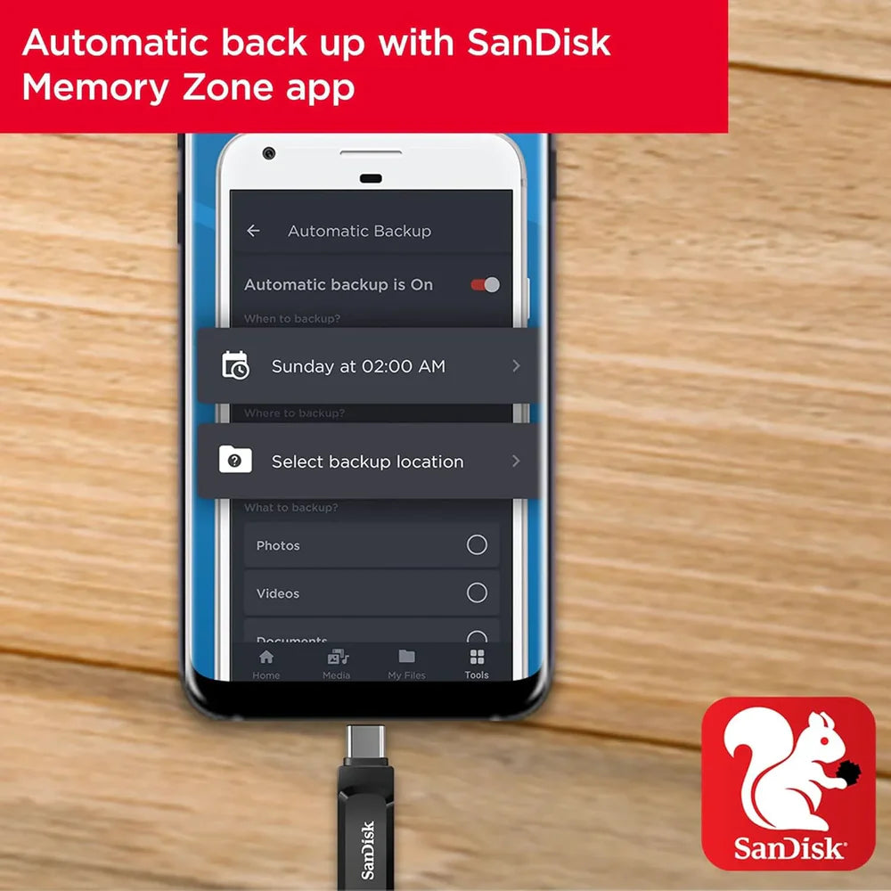SanDisk Ultra Dual Drive Go USB Type-C + Type-A Flash Drive