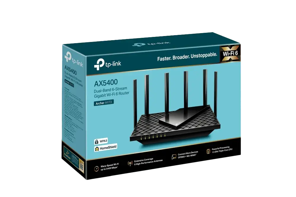 TP-Link Archer AX73 AX5400 Dual-Band Gigabit Wi-Fi 6 Router