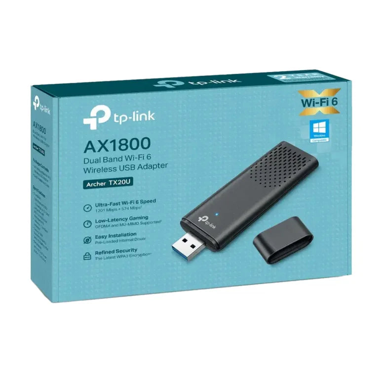 TP-Link Archer TX20U Plus AX1800 USB Wi-Fi 6 Adapter