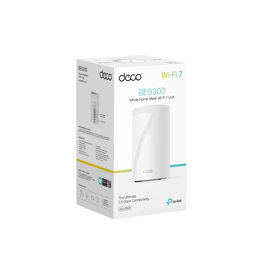 TP-Link Deco BE65 BE9300 WiFi 7 Mesh 1-Pack