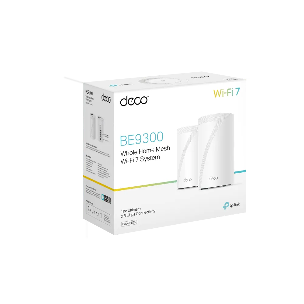 TP-Link Deco BE65 BE9300 WiFi 7 Mesh 2-Pack