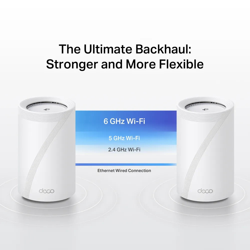 TP-Link Deco BE68 BE14000 Tri-Band Wi-Fi 7 Mesh System (3-Pack)