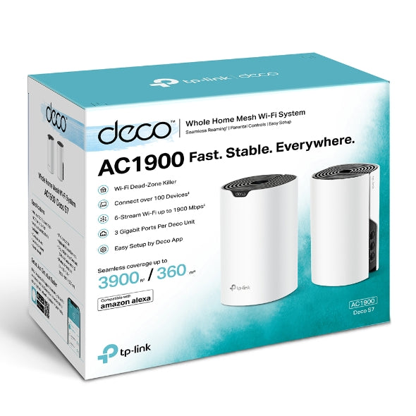 TP-Link Deco S7 AC1900 2 Pack Mesh WiFi system
