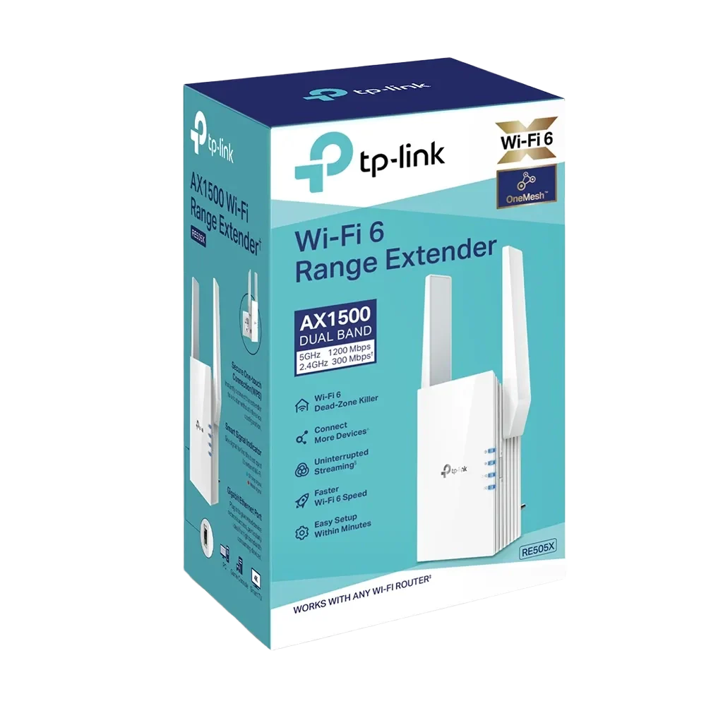 TP-Link RE505X AX1500 Wi-Fi 6 Range Extender