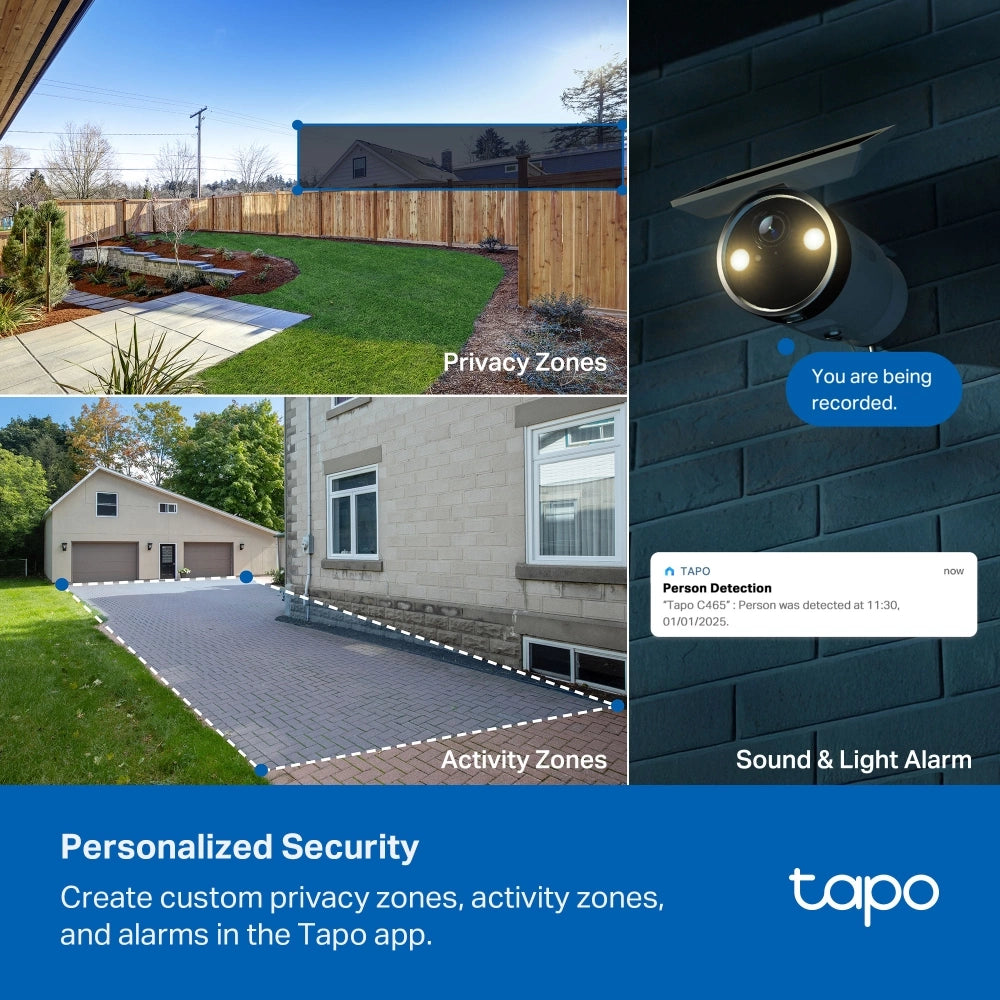 TP-Link Tapo C465 Battery-Powered Security Camera with Built-In Solar Panel