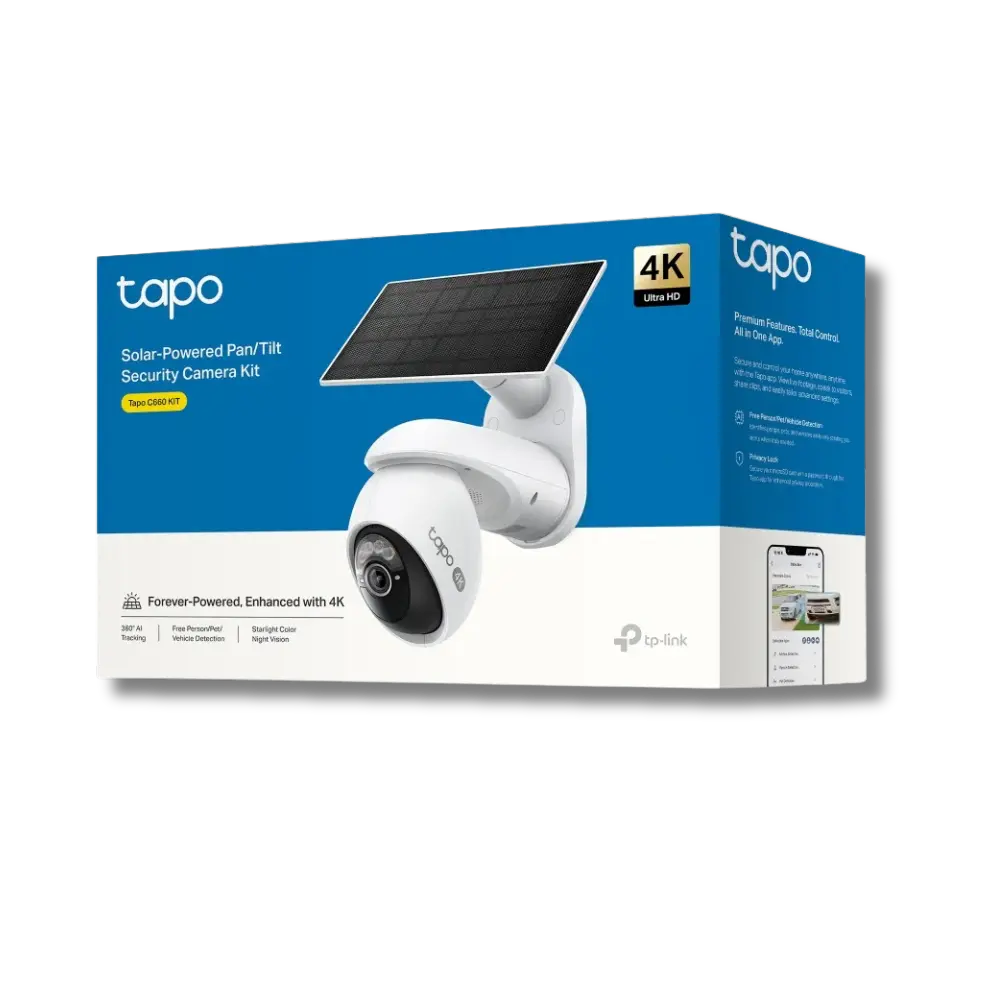 TP-Link Tapo C660 KIT Solar-Powered Pan/Tilt Security Camera Kit