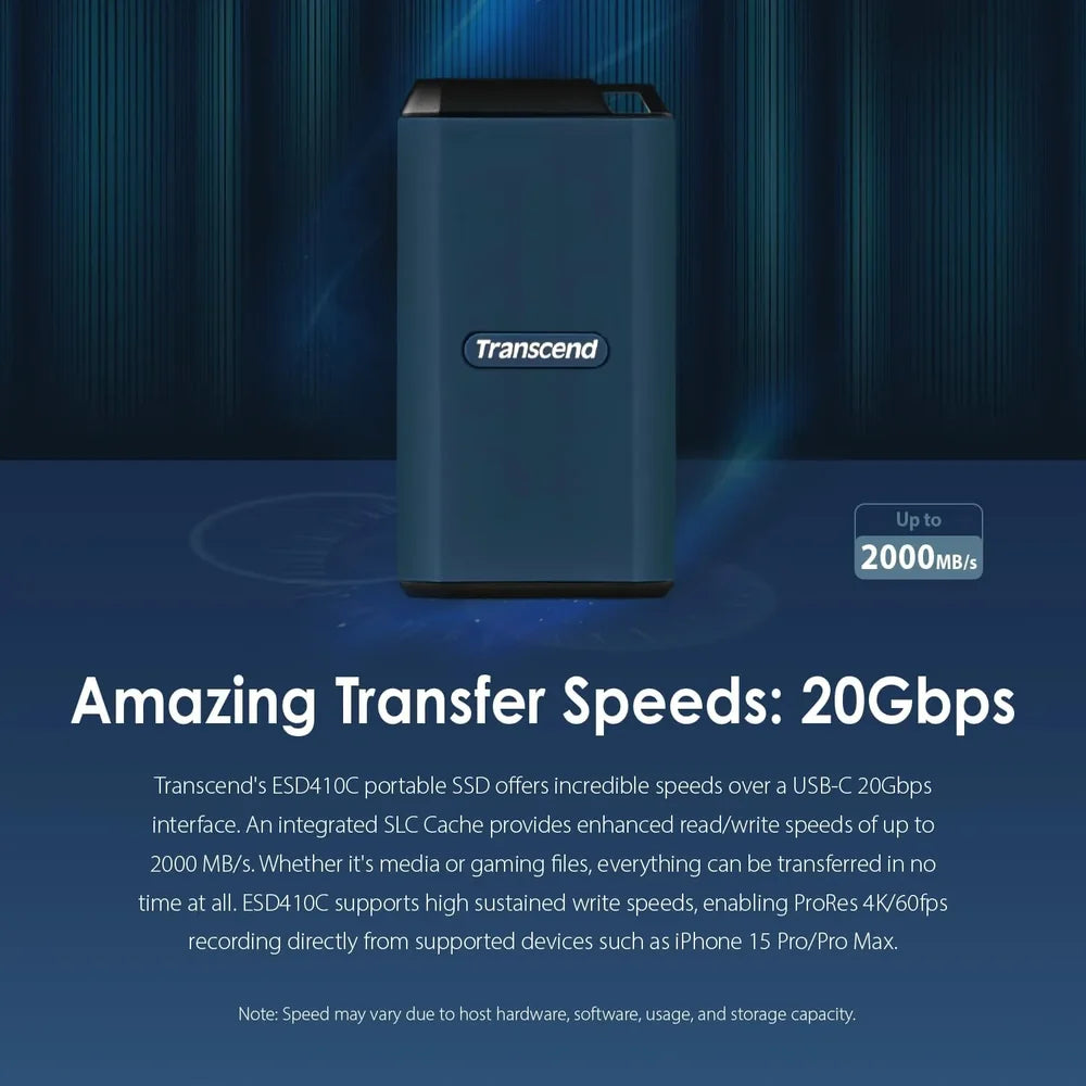 Transcend ESD410C 2000MBs Portable SSD