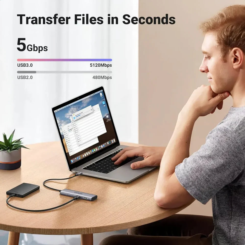 UGREEN CM473 15395 USB-C HUB 4-Port