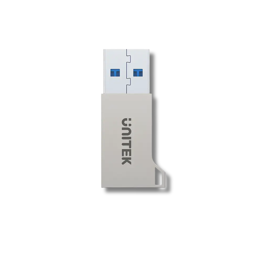 UNITEK A1034NI USB-A to USB-C Zinc Adapter