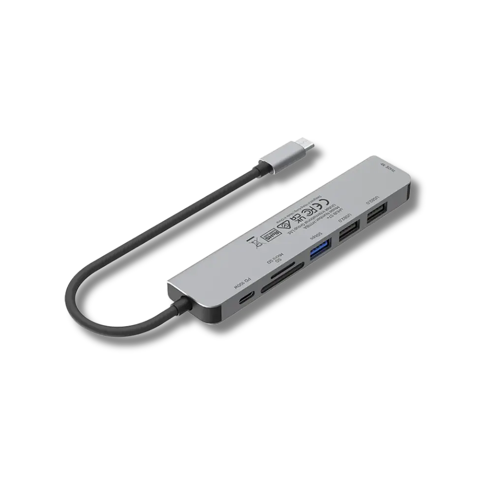 UNITEK H1118A uHUB S7+ 7-in-1 USB-C 5Gbps Hub with 4K HDMI and 100W
