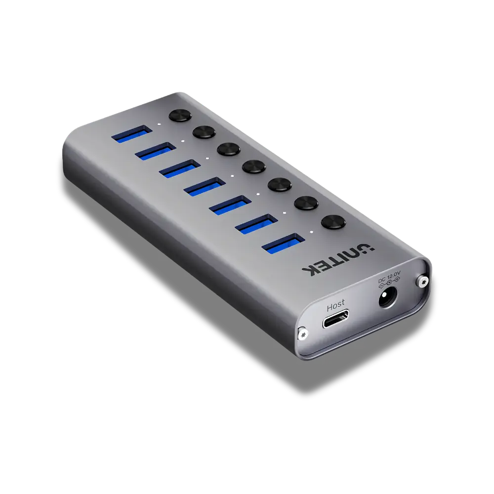 UNITEK H1314A01 7-in-1 Individual Switches USB Hub
