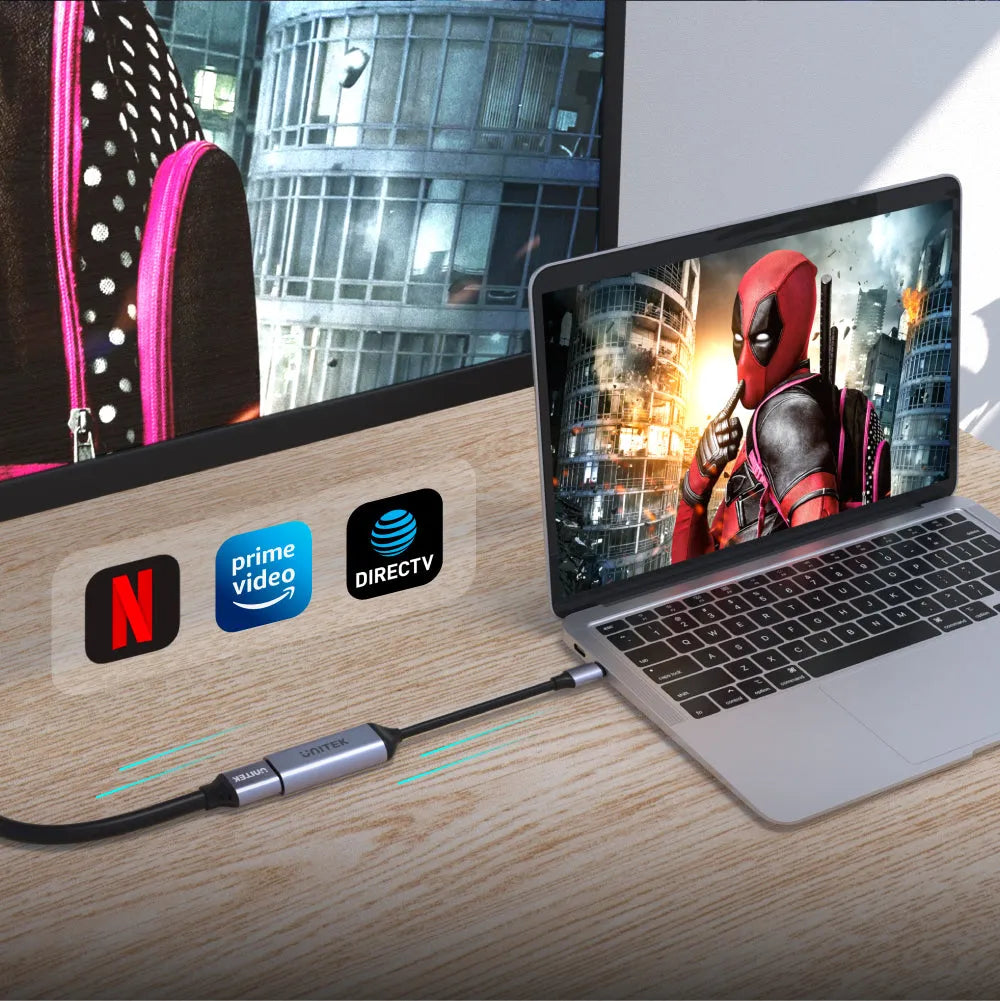 UNITEK V1416B 8K USB-C to HDMI 2.1 Adapter With HDCP2.3
