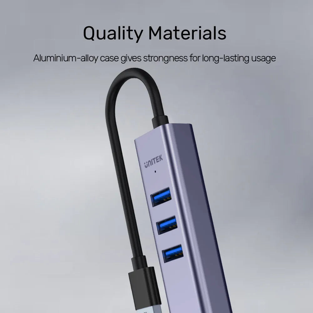 UNITEK Y-3088B uHUB Q4+ 4-in-1 Ethernet Hub