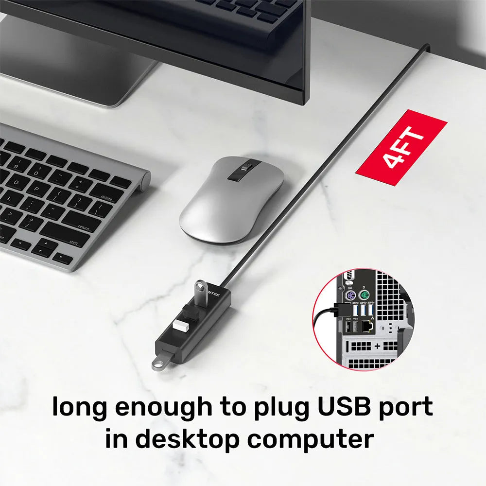 UNITEK Y-3089V01 4-in-1 USB-A 5Gbps Hub