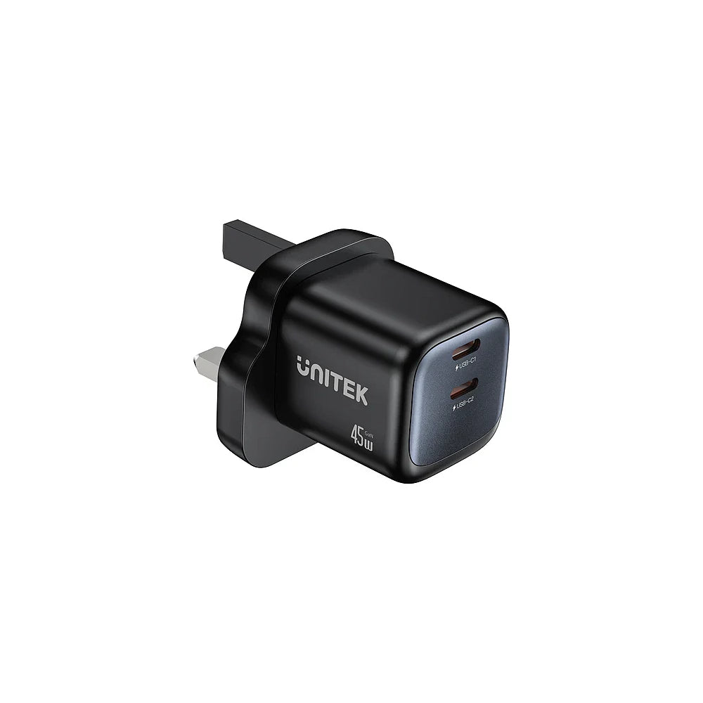 UNITEK Zeno 45W GaN Wall Charger UK Plug