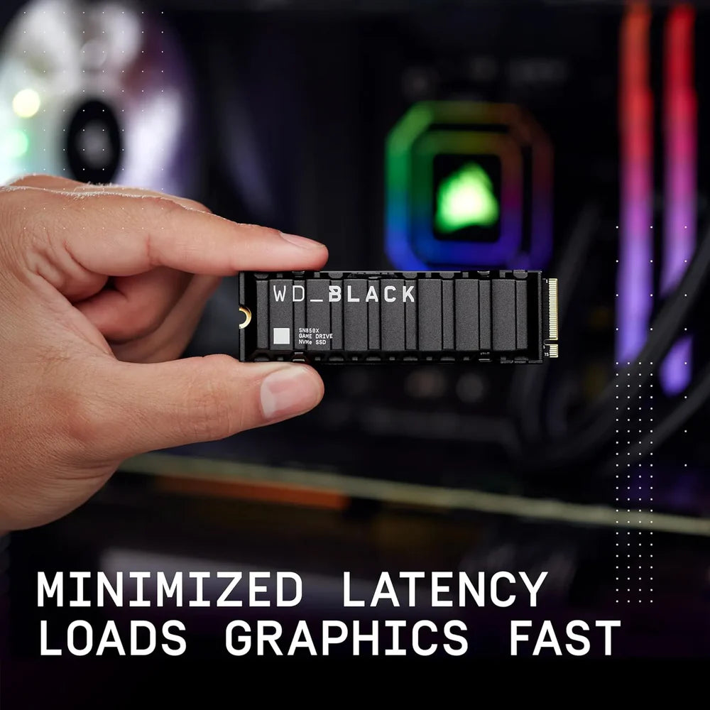 WD_BLACK SN850X with Heatsink PCIe Gen4 NVMe SSD