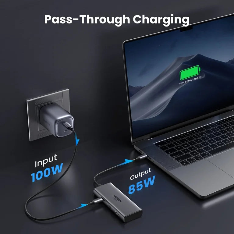 UGREEN CM498 Dock Station 6 in 1 Dual HDMI MST