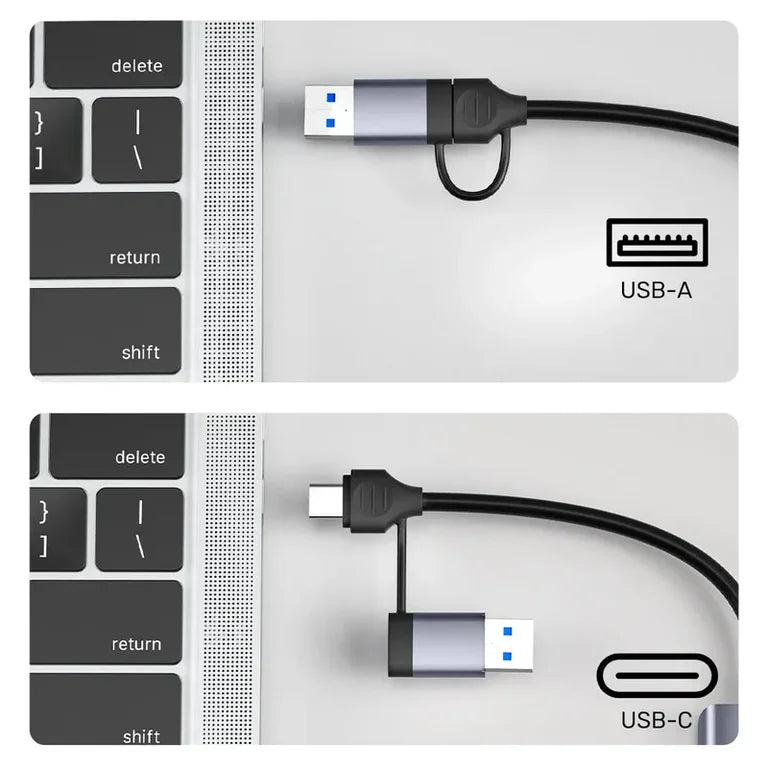 UNITEK H1320A UHUB P5+ 5 In 1 USB Type-A/C 5Gbps SD And Micro SD Card Reader