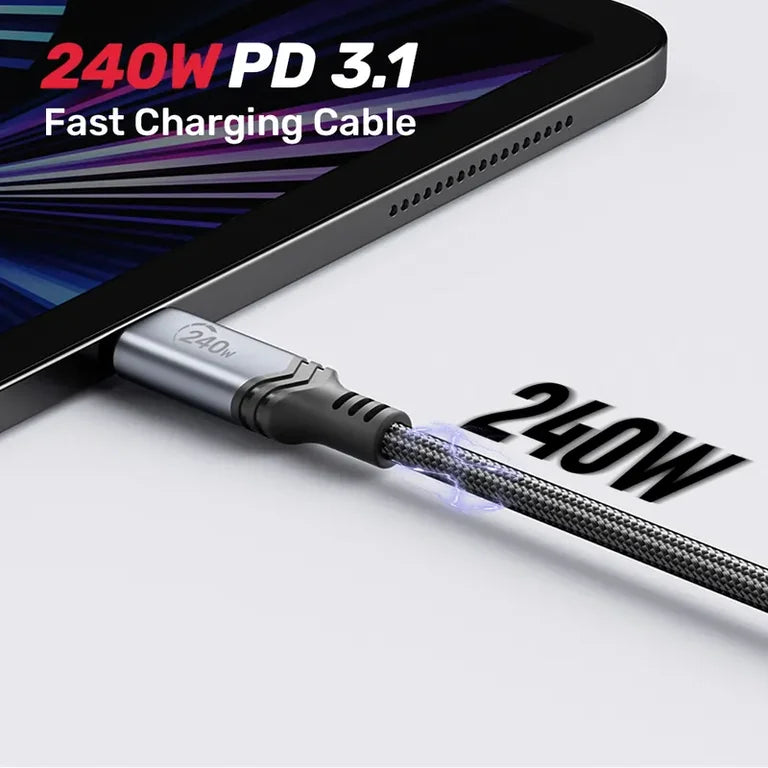 Unitek USB C PD 3.1 charging cable connector detail