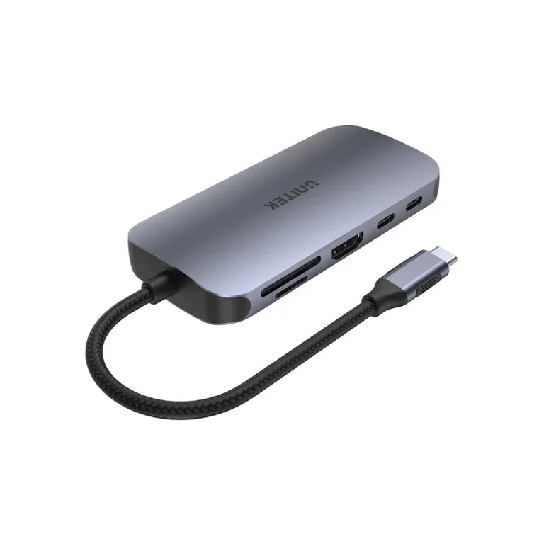 Unitek D1071A USB C Hub 9 in 1 HDMI RJ45 100W PD