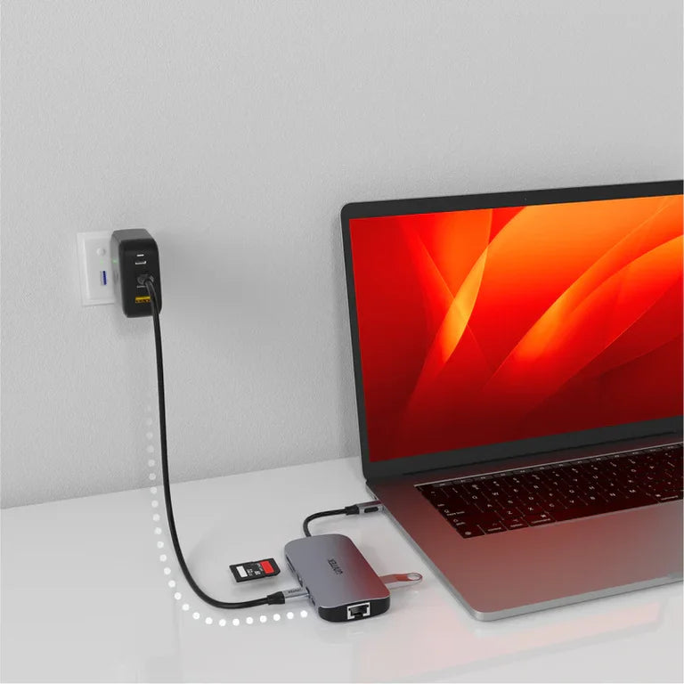 Unitek D1071A USB C Hub 9 in 1 HDMI RJ45 100W PD