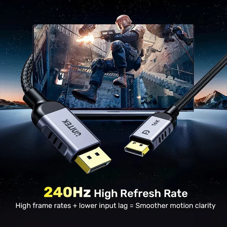كيبل DisplayPort 2.1